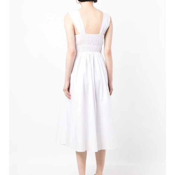 STAUD Ida Smocked Midi Dress - NEW WITH TAGS - Picture 3 of 7